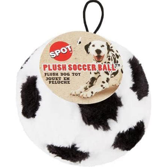 Spot Plush Soccer Ball Dog Toy - 4.5" Diameter