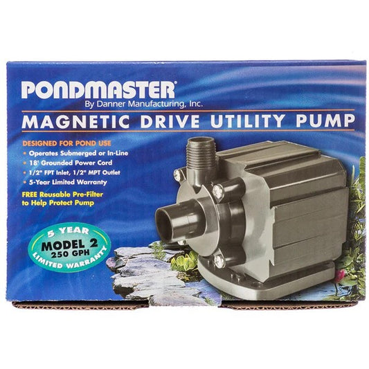 Pondmaster Pond Mag Magnetic Drive Water Pump - Model 2 (250 GPH)- DS