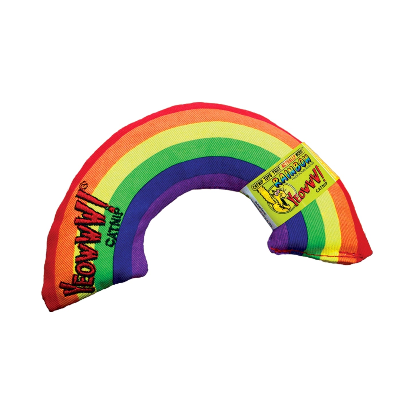(2 Pack) Yeowww Catnip Toy, Rainbow 6"