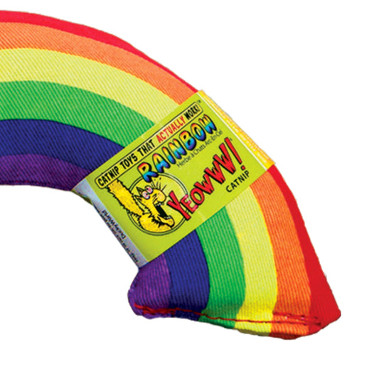 (2 Pack) Yeowww Catnip Toy, Rainbow 6"