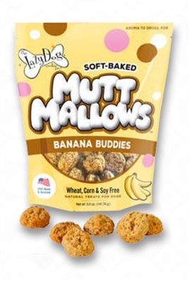 The Lazy Dog Cookie Co. Mutt Mallows Banana Buddies Soft-Baked Dog Treats, 5 oz.