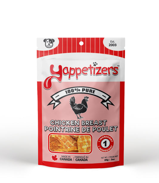 Yappetizers Treat Company Chicken Breast Dog Treat - (Medium | 85 Grams | 3oz)