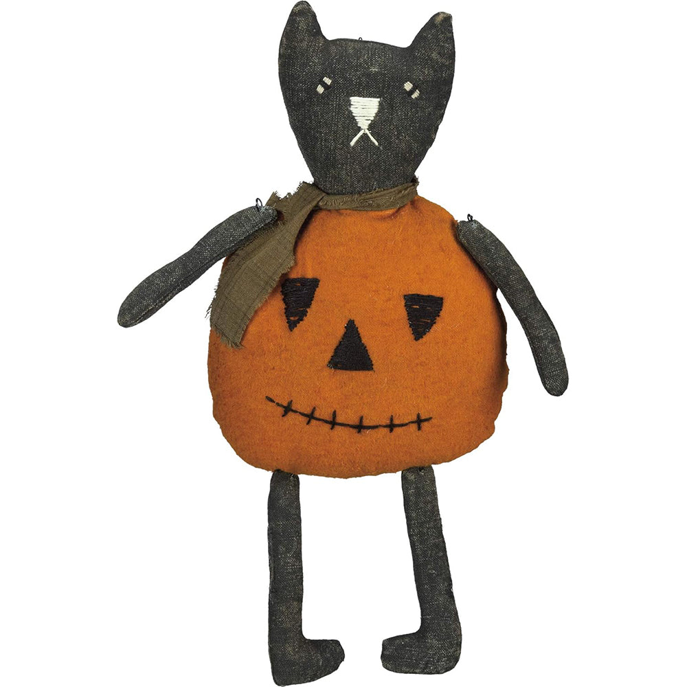 Primitives by Kathy Halloween Jack O'Cat Figurine