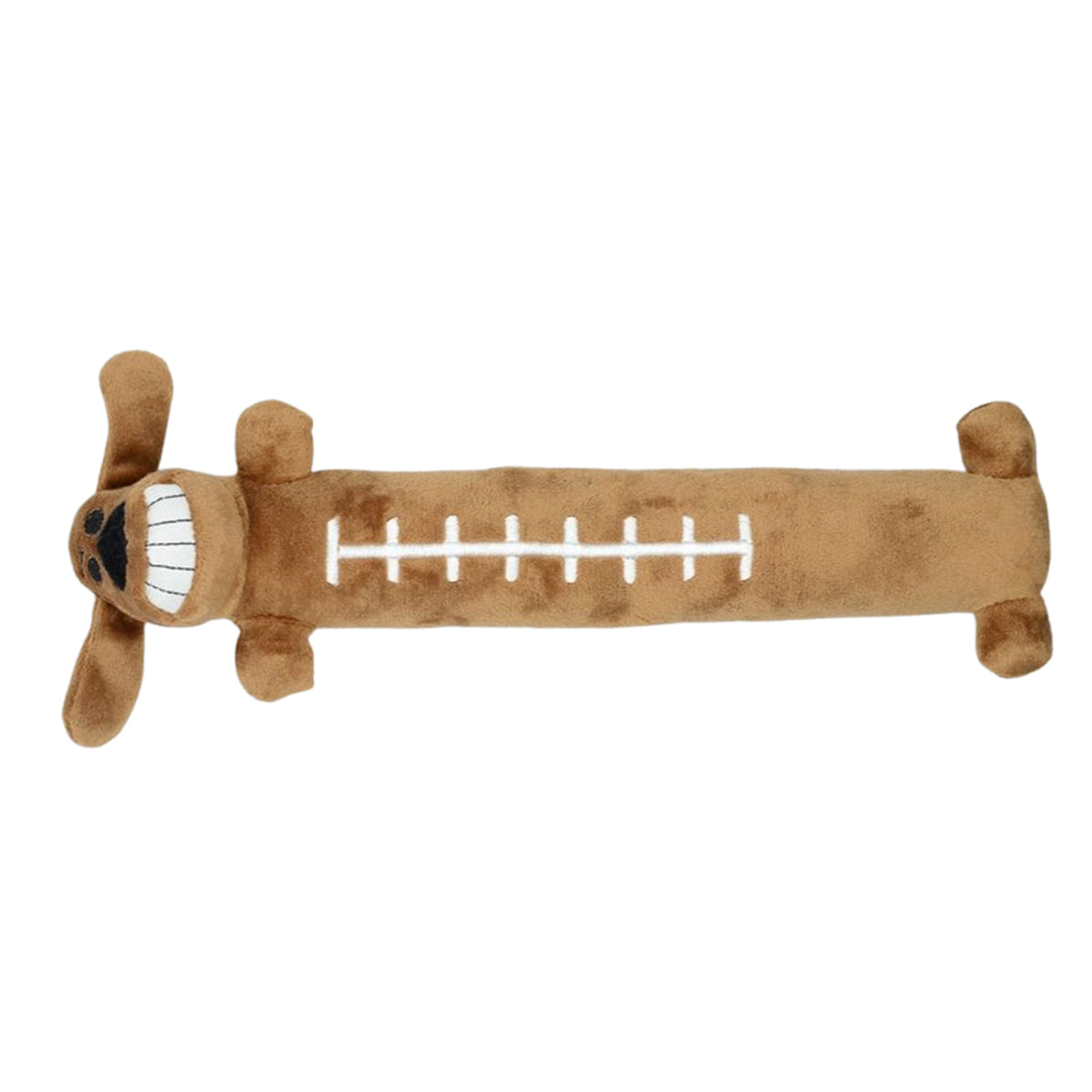 Multipet Tailgate Football Loofa Dog Toy - 12"