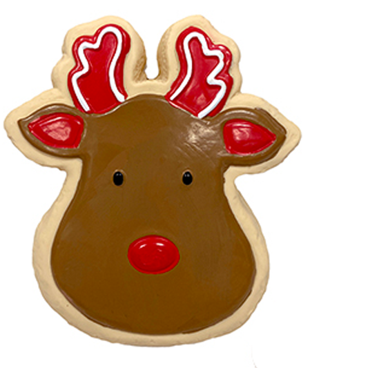 Holiday Latex Sugar Cookie Dog Toy(Rudolph)