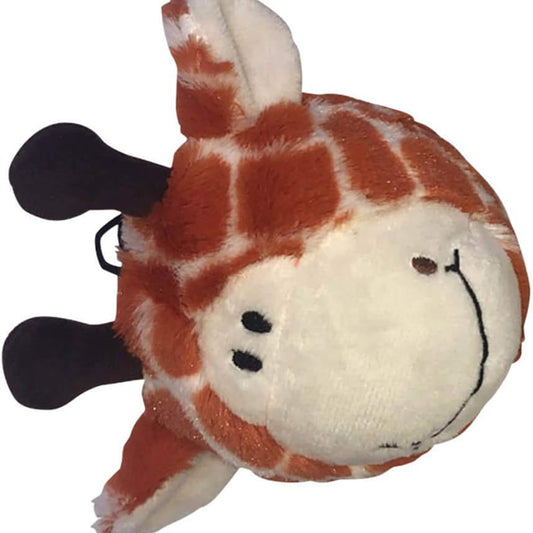 Petlou 4" EZ Squeaker Ball Dog Toy- Giraffe
