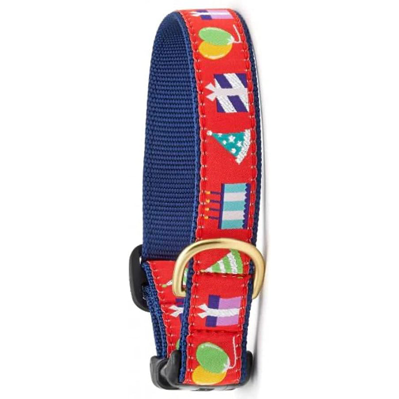 Up Country Birthday Gift Dog Collar - Medium (12 to 18 inches) 1 inch Wide Width
