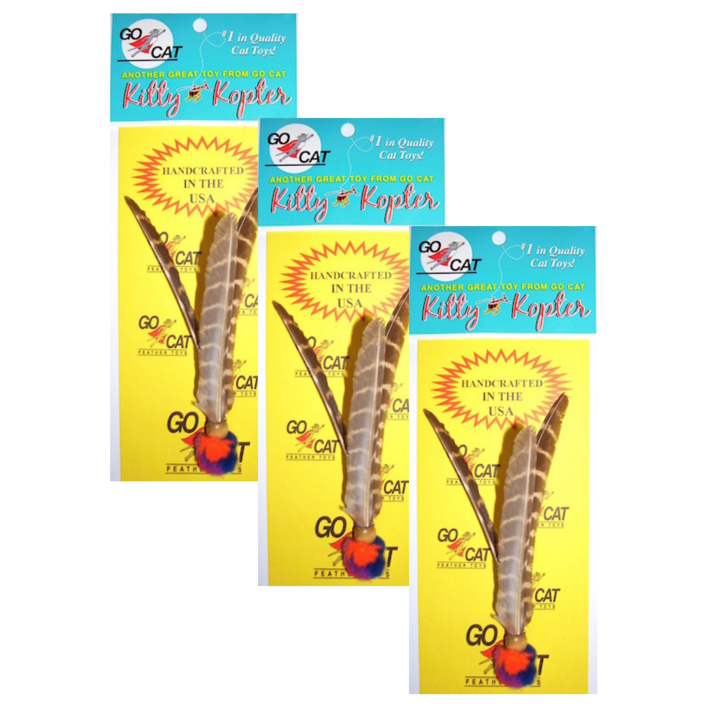 3 Pack of Go Cat Kitty Kopters by Da Bird