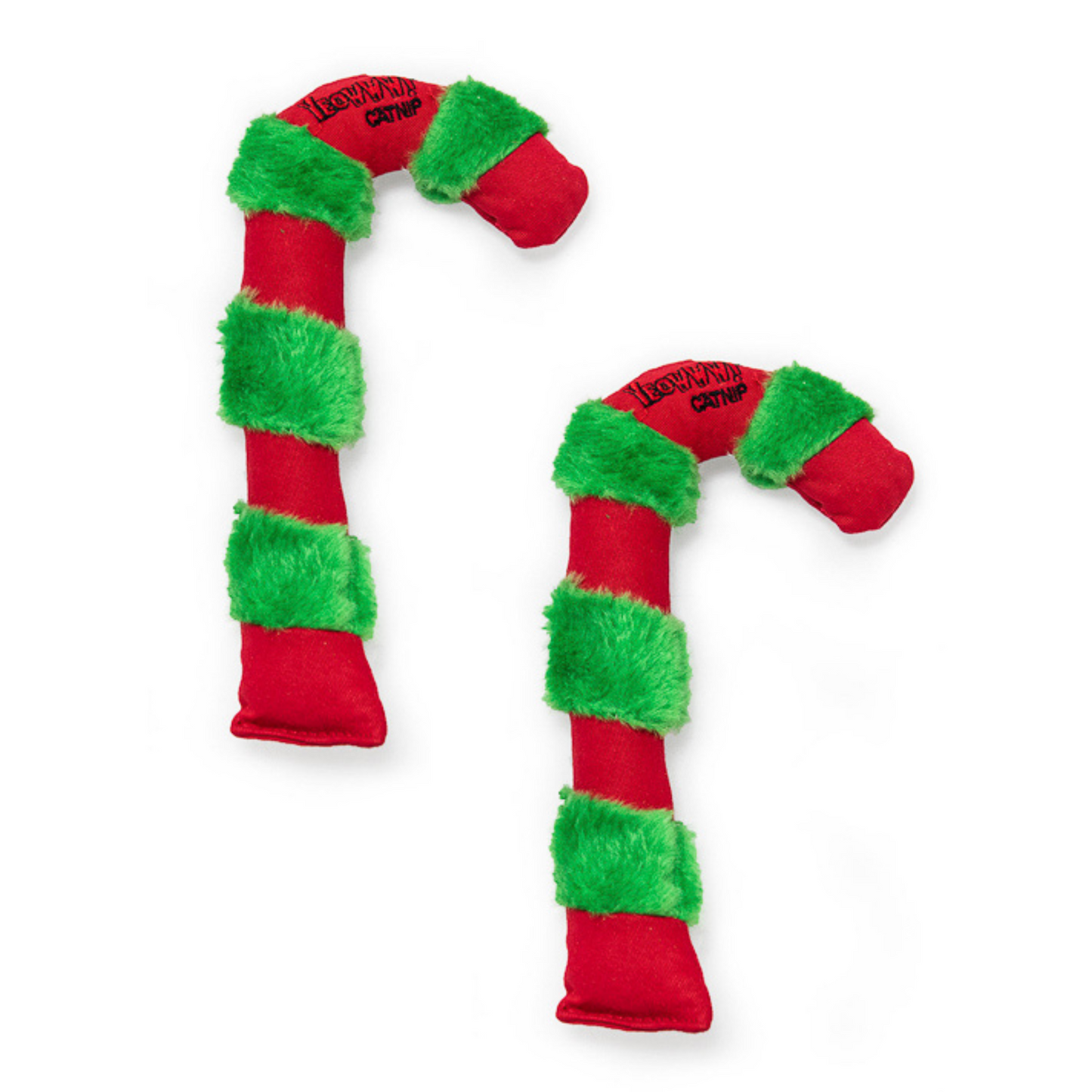 Yeowww! 100% Organic Catnip Candy Cane Cat Toy - 2 Pack