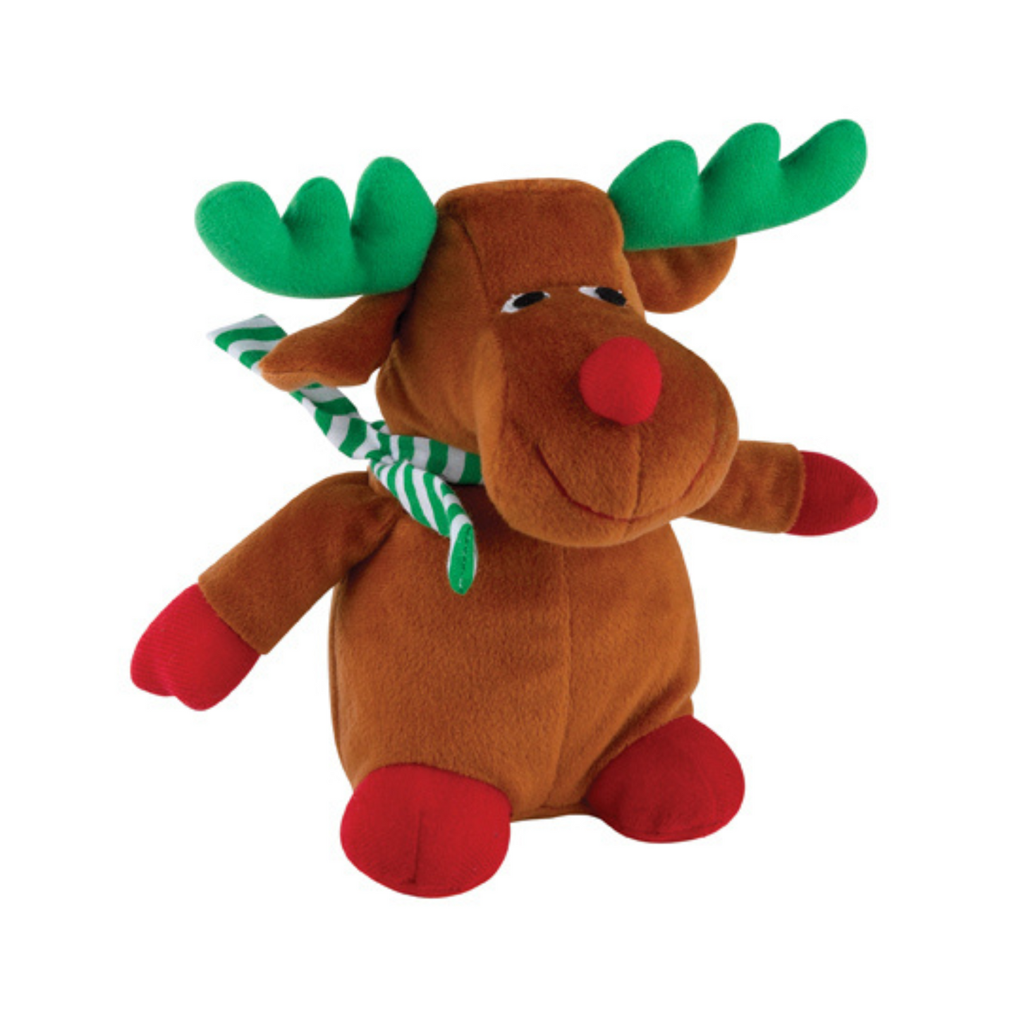 Zanies Holiday Friends Dog Toys, 7.5" Reindeer