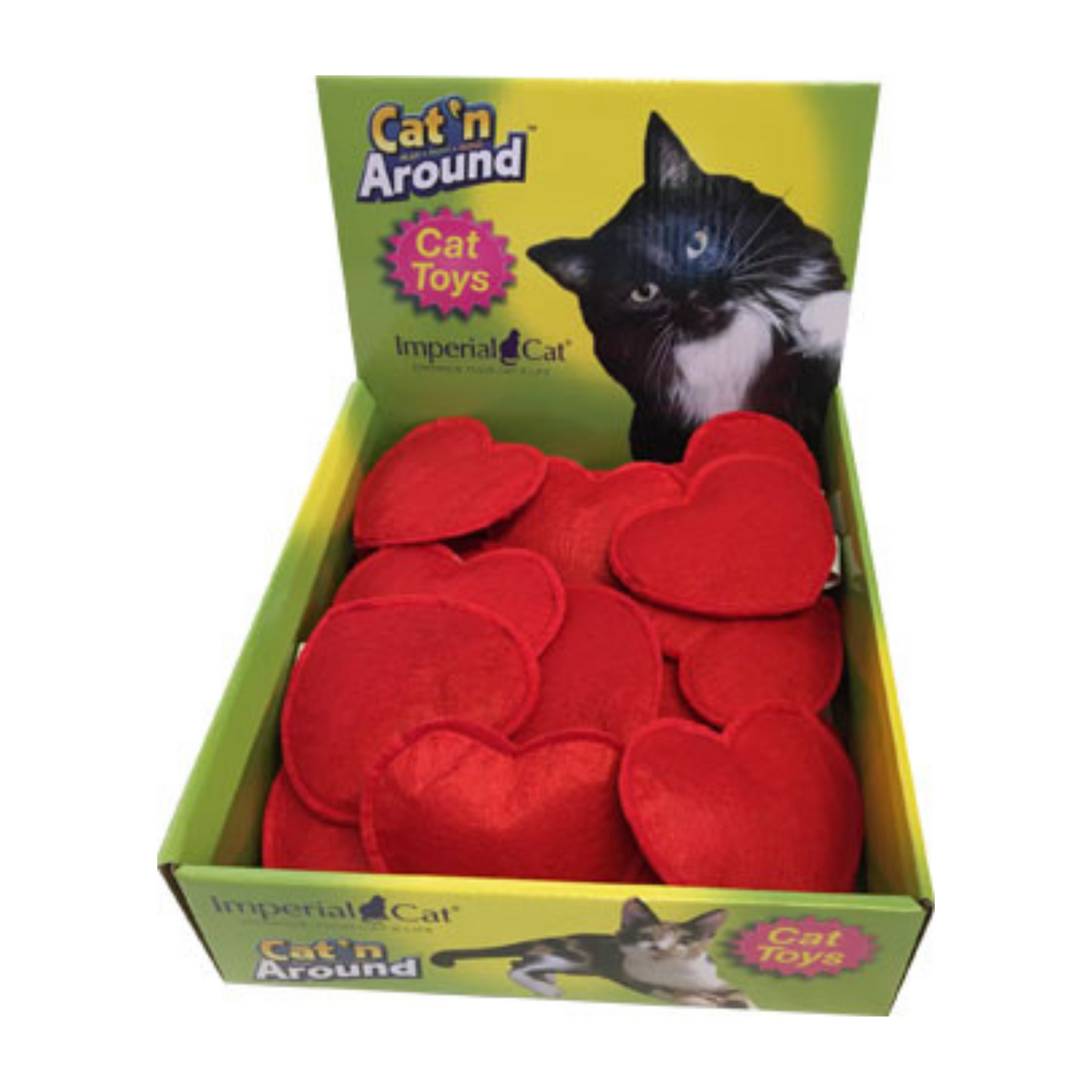 Imperial Cat Red Felt Heart Catnip Toy, Pack of 2