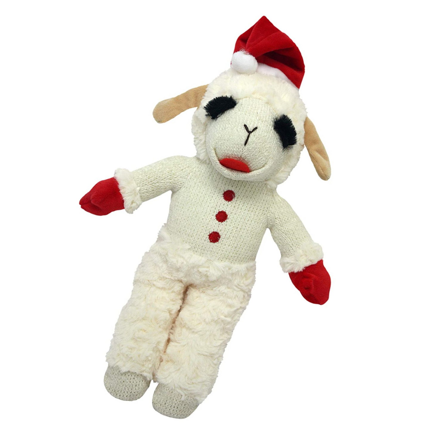 Multipet Standing Holiday Lamb Chop with Santa Hat (Large (13"))