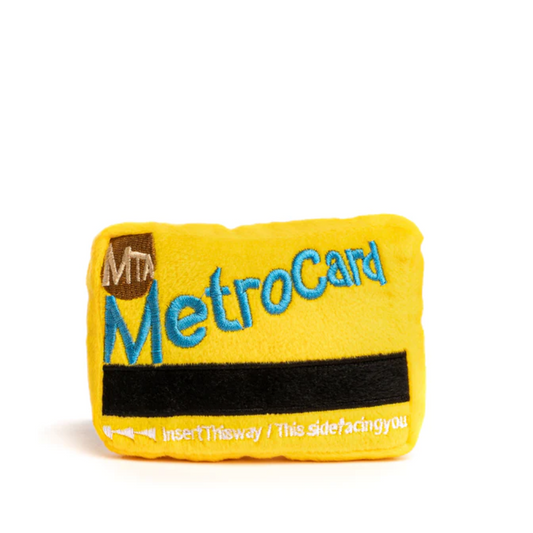 fabdog NYC MetroCard Squeaky Dog Toy