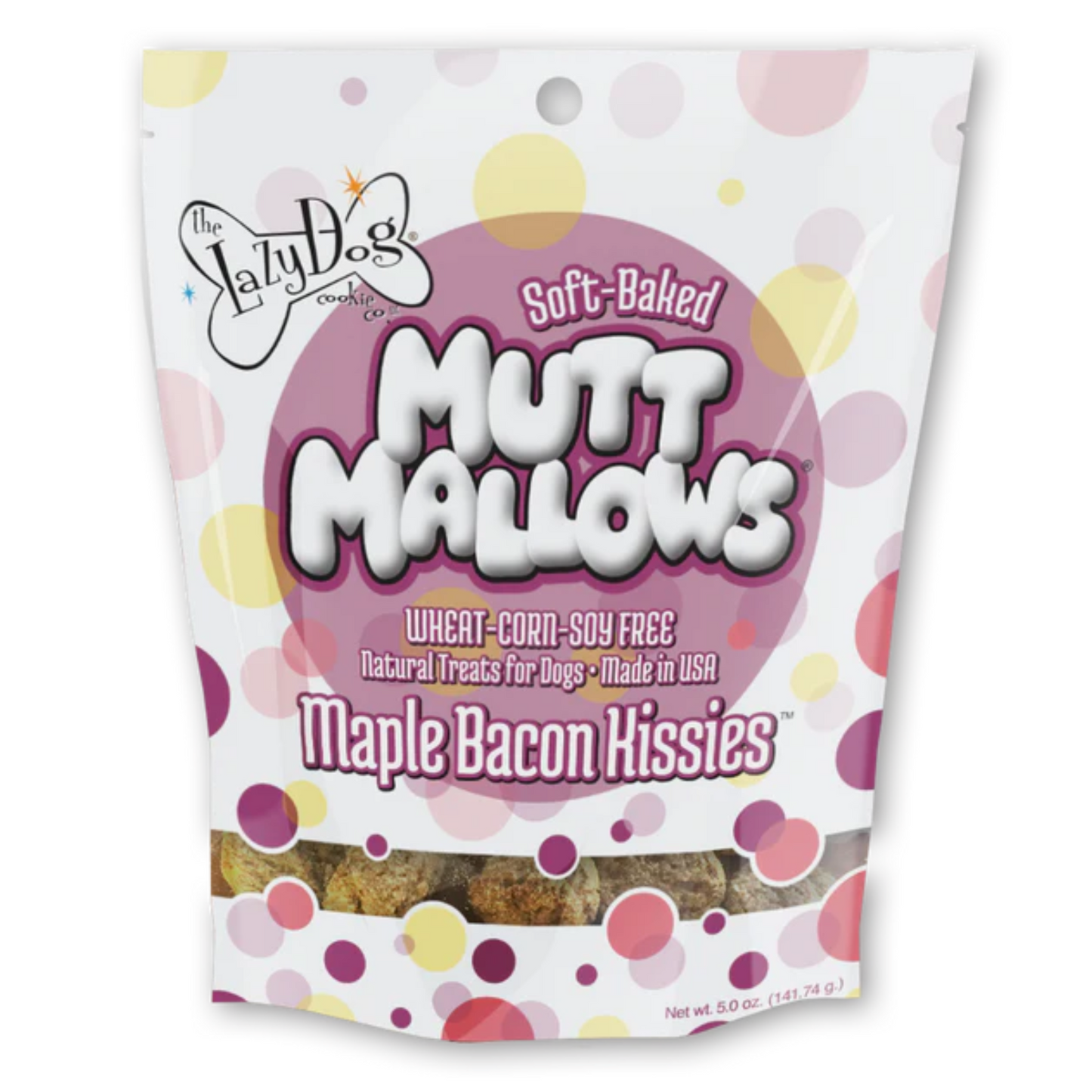 The Lazy Dog Cookie Co. Mutt Mallows Maple Bacon Kisses, 5 oz.