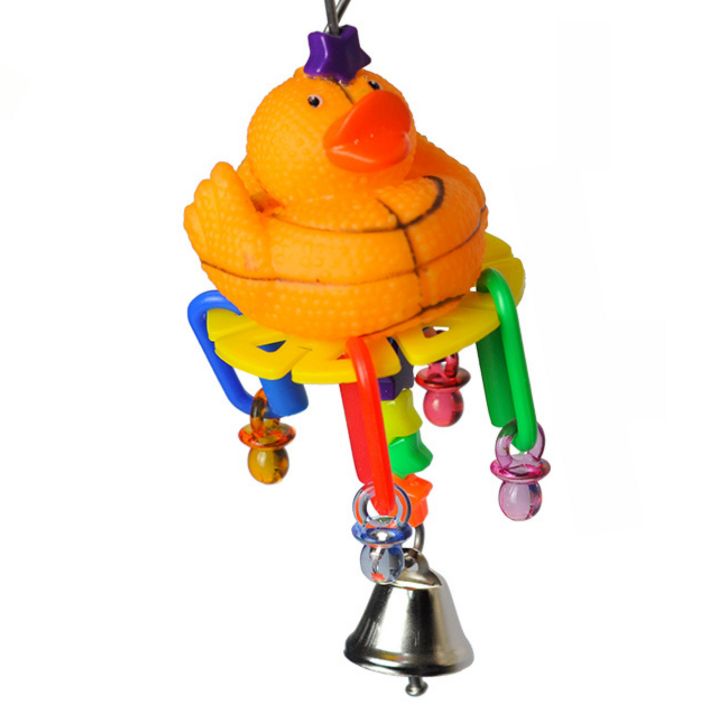 AE Cage Company Happy Beaks Lucky Rubber Ducky Bird toy