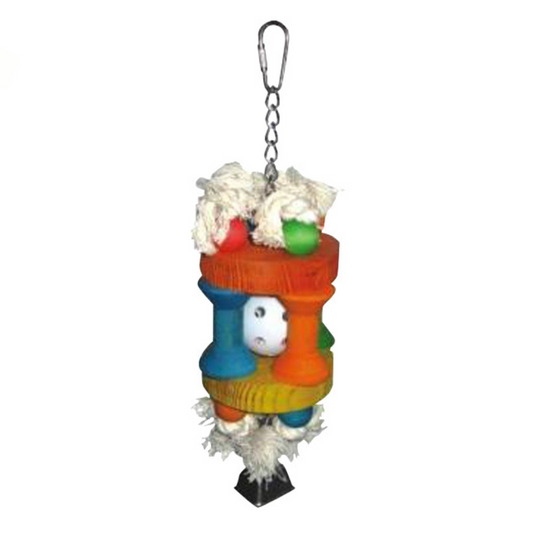 AE Cage Company Happy Beaks Ball in Solitude Assorted Bird Toy - DS