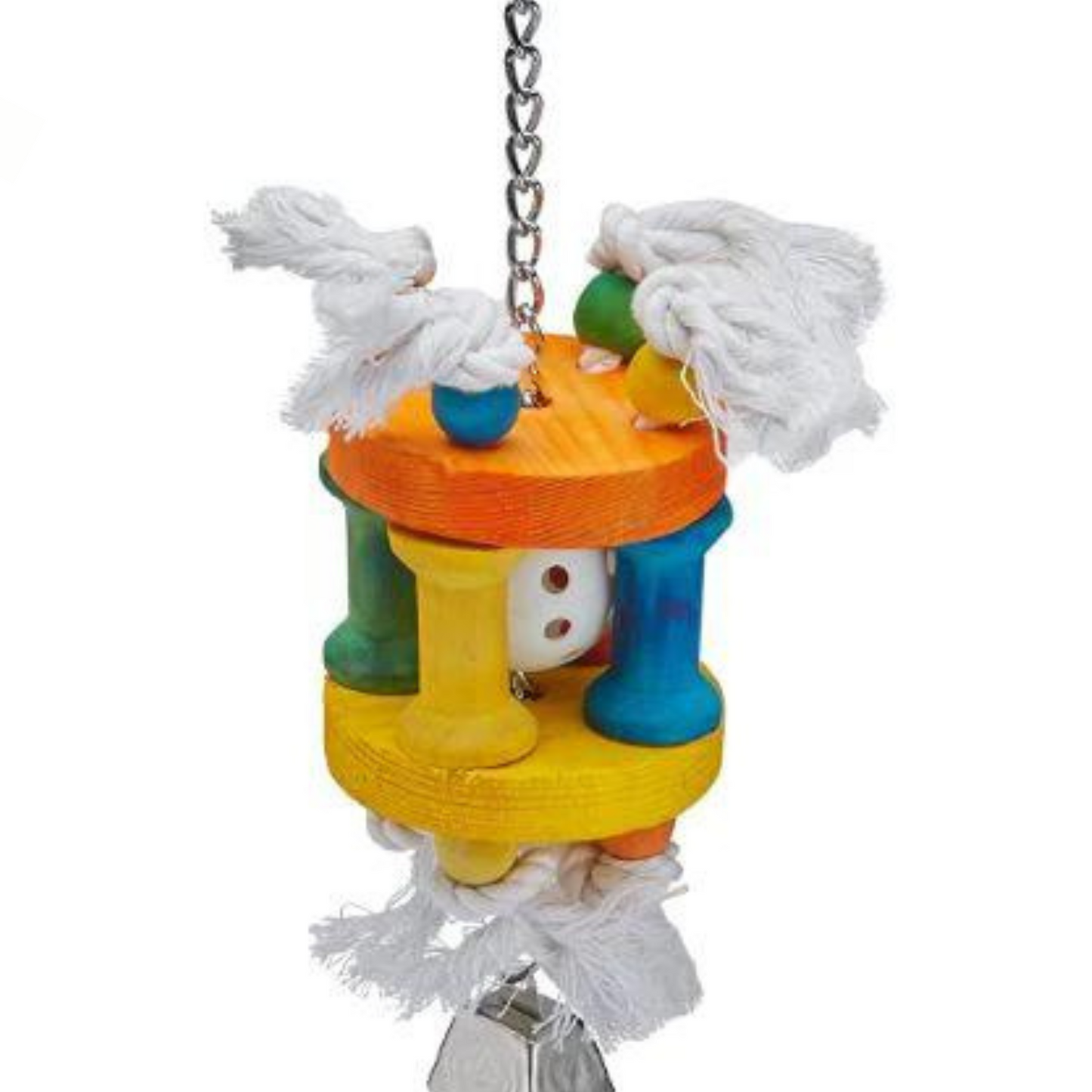 AE Cage Company Happy Beaks Ball in Solitude Assorted Bird Toy - DS