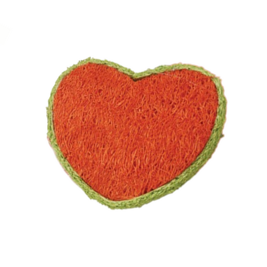 AE Cage Company Nibbles Hearts Loofah Chew Toys - 2 count