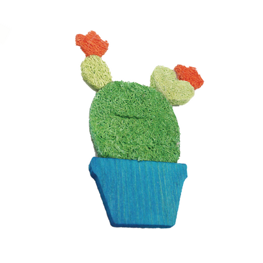 AE Cage Company Nibbles Potted Cactus Loofah Chew Toys - 2 count