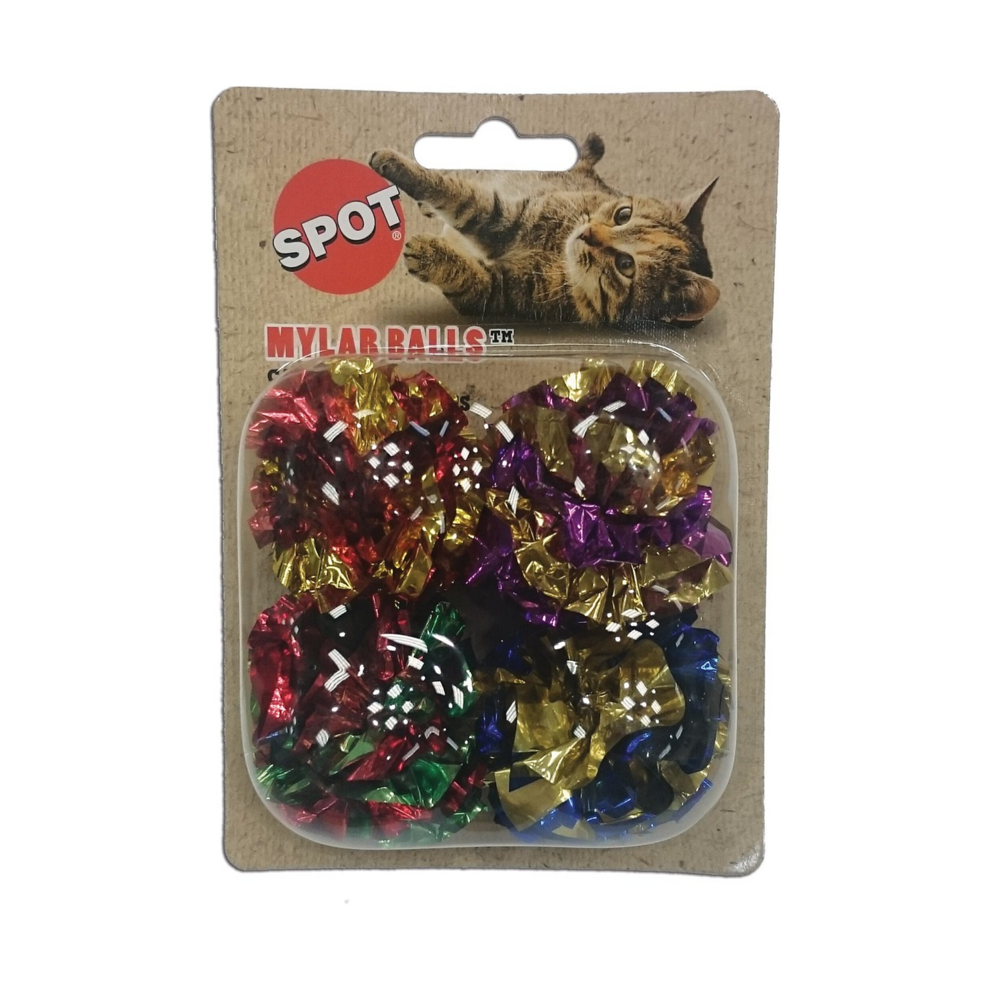 Spot Spotnips Mylar Balls Cat Toys - 4 Pack