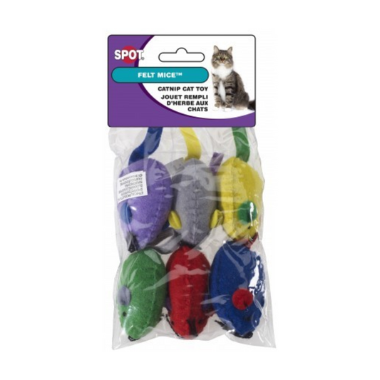 Spot Felt Mice with Catnip Cat Toys