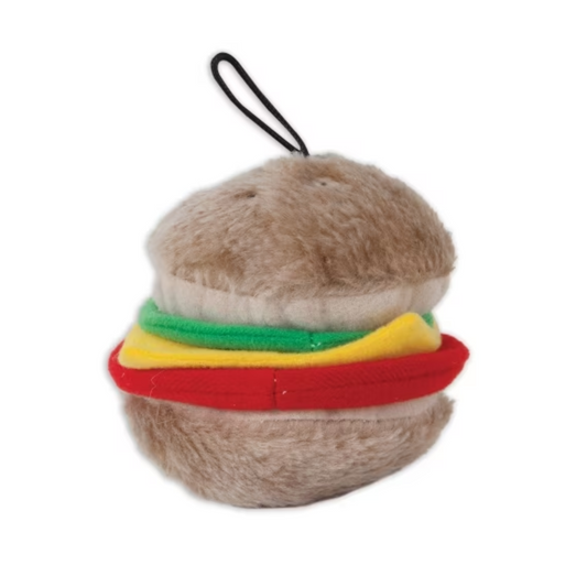 Petmate Booda Zoobilee Hamburger Plush Dog Toy - DS