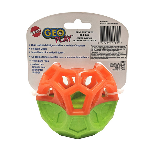 Spot Geo Play Cube Dual Texure Dog Toy Assorted - DS