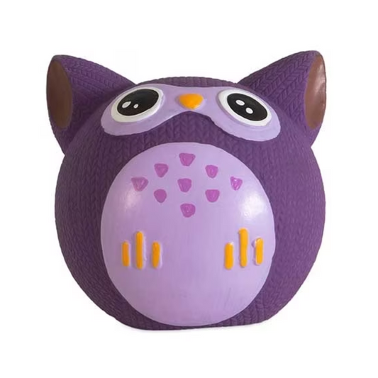 Petmate Booda Zoobilee Latex Owl Fetch Balls Dog Toy