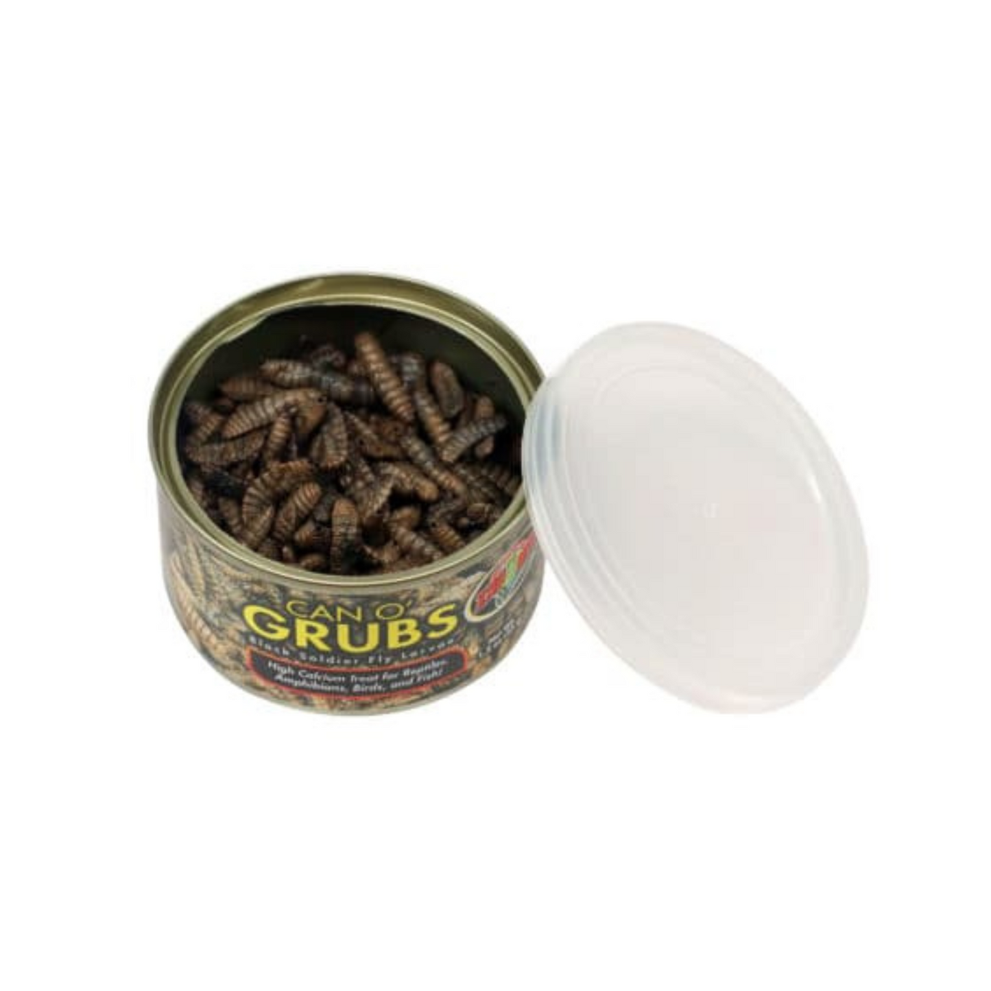 Zoo Med Can O Grubs Black Soldier Fly Larvae High Calcium Treat-DS