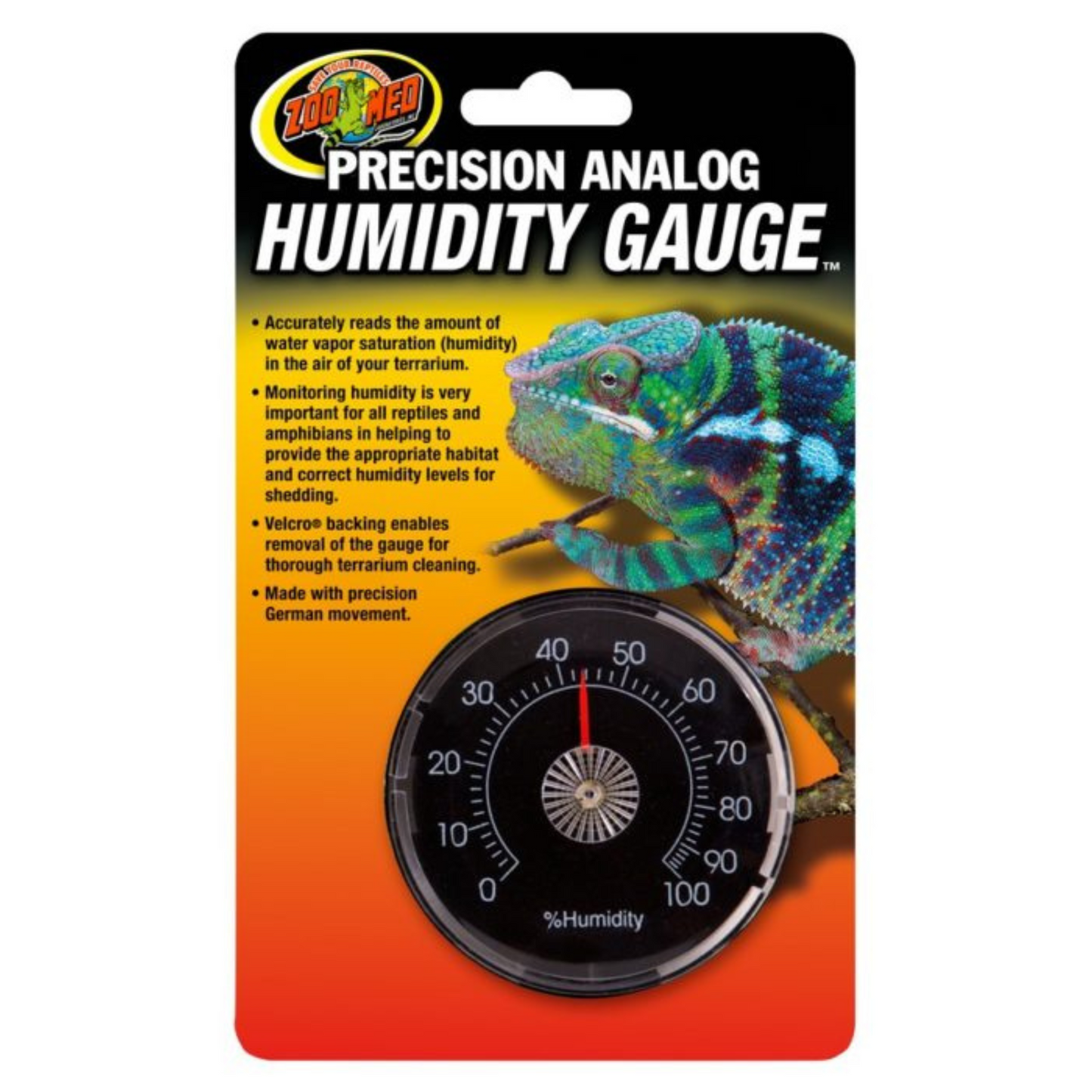 Zoo Med Precision Analog Reptile Humidity Gauge - DS