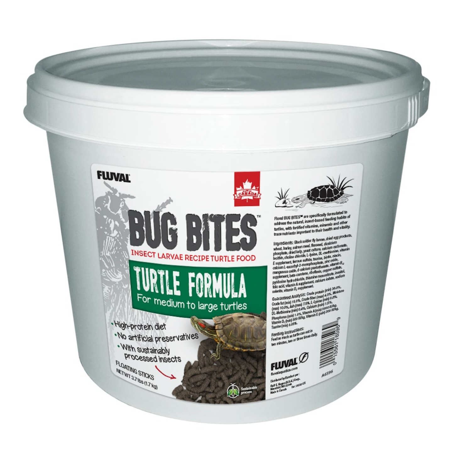 Fluval Bug Bites Turtle Formula Floating Sticks - DS