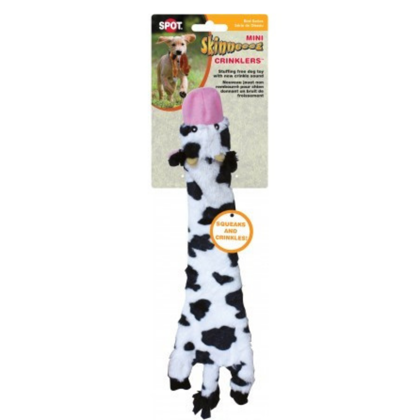 Spot Skinneeez Crinklers - Cow - Mini