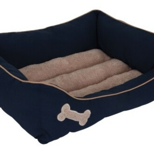 Petmate Plush Rectangular Bone Lounger- DS