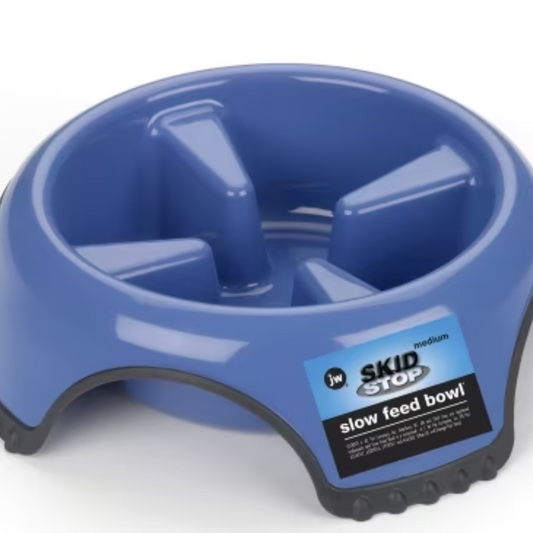 JW Pet Skid Stop Slow Feed Bowl - DS