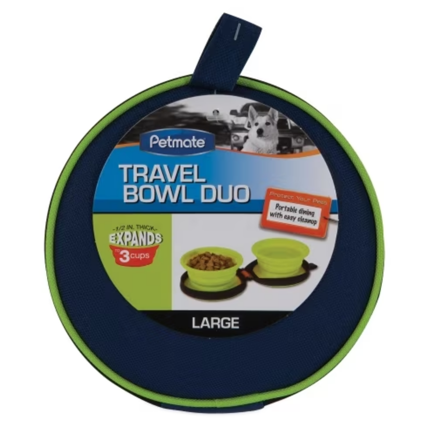 Petmate Silicone Travel Duo Bowl Medium - DS