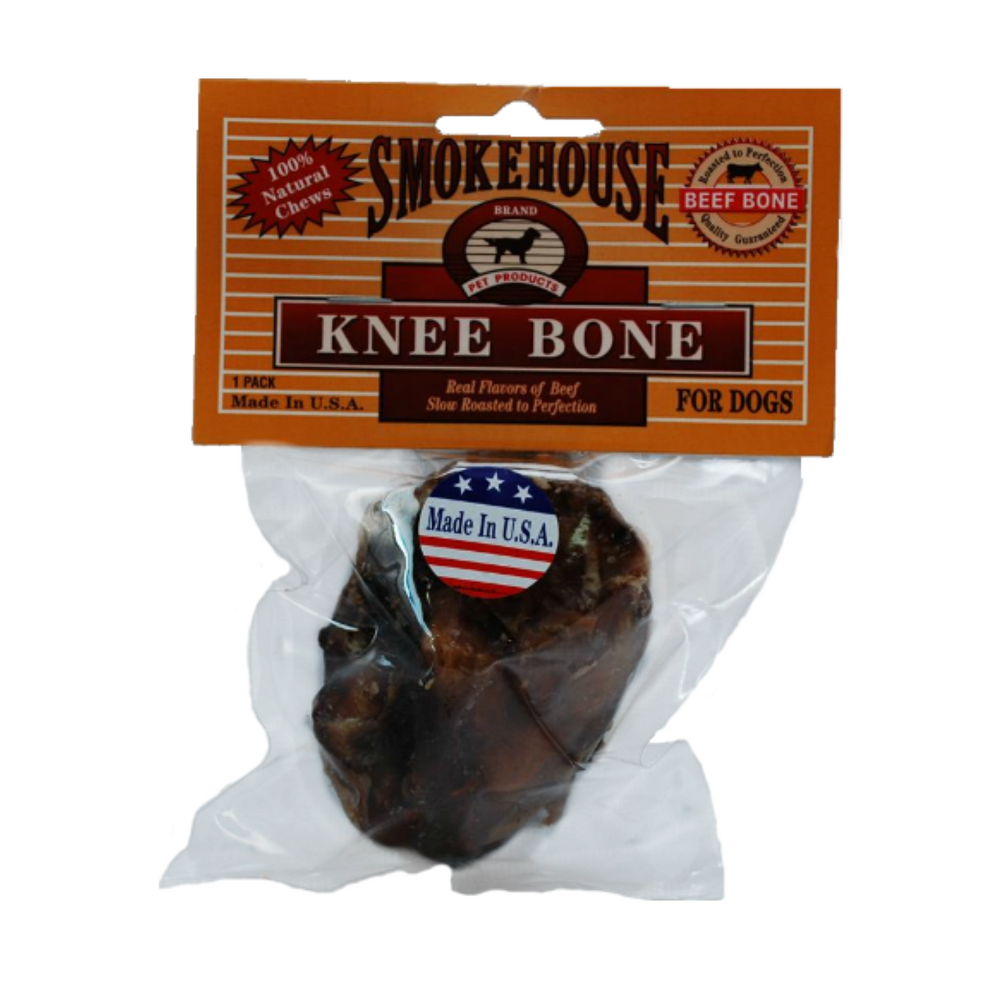 Smokehouse Treats Knee Bone - 25 Ct- DS