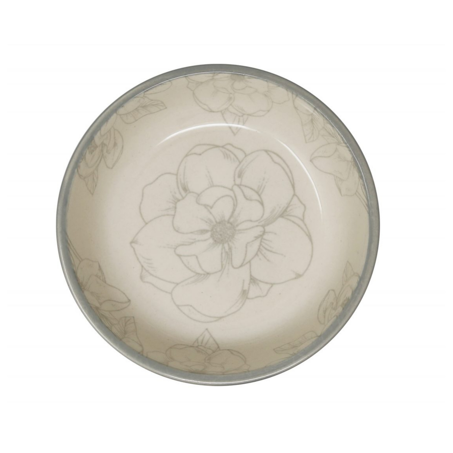 Pioneer Pet Ceramic Bowl Magnolia Medium 6.5" x 2"