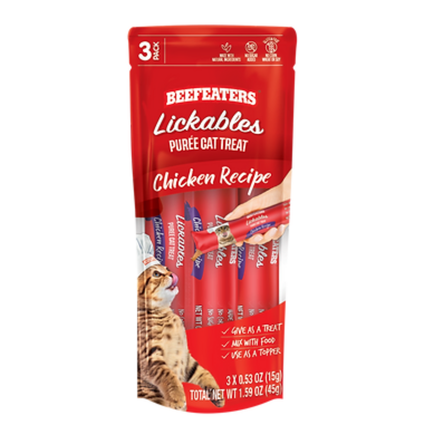 Beefeaters Lickables Chicken Puree Cat Treats