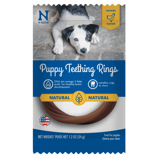 N-Bone Puppy Teething Ring - Chicken Flavor- Single Ring