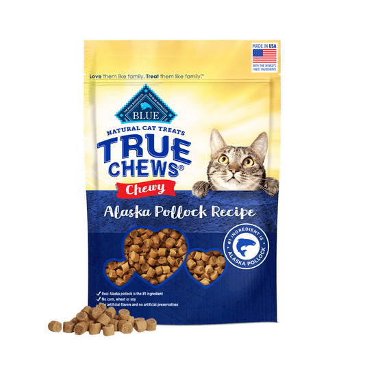 True Chews Chewy Alaska Pollock Recipe Cat Treats - DS