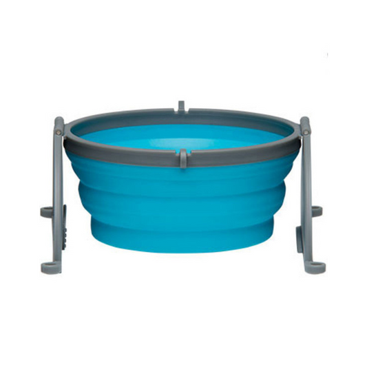 Loving Pets Bella Roma Blue Travel Bowl - Large - DS