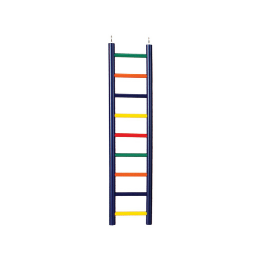 Prevue Carpenter Creations Hardwood Bird Ladder Assorted Colors(9 Rung 18" Long) - DS