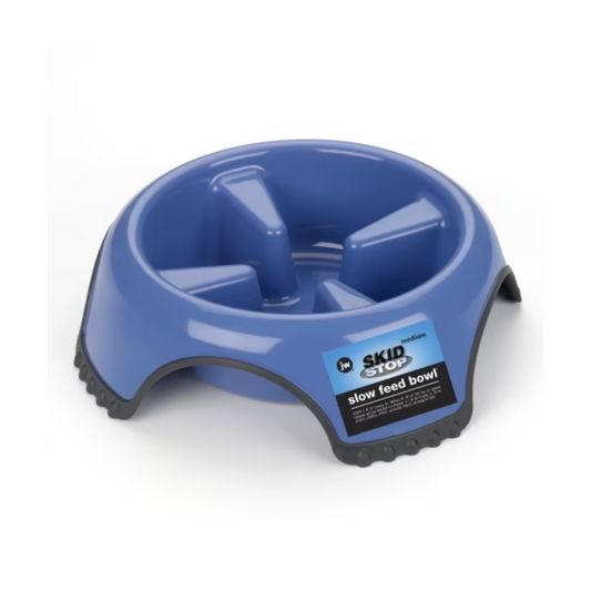 JW Pet Skid Stop Slow Feed Bowl - DS