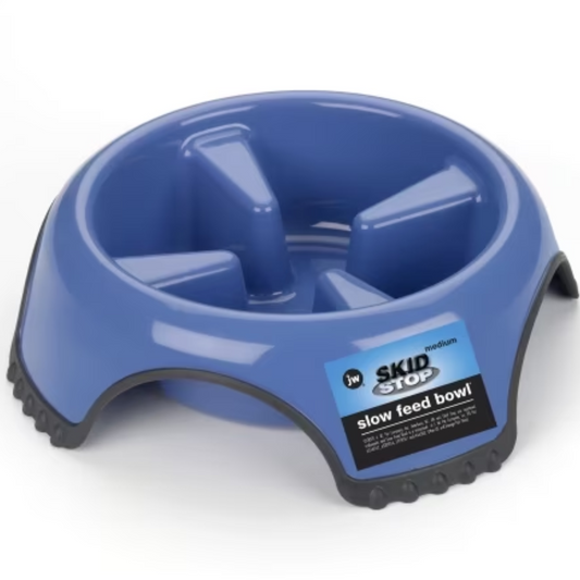 JW Pet Skid Stop Slow Feed Bowl - DS