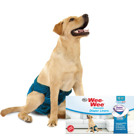 Four Paws Wee Wee Super Absorbent Disposable Diaper Liners