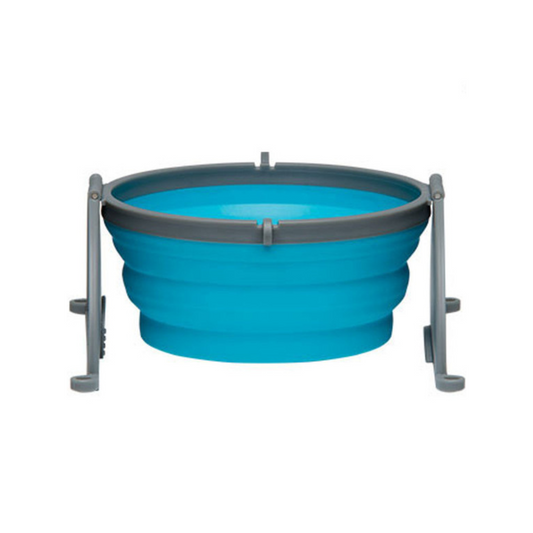 Loving Pets Bella Roma Blue Travel Bowl - Small - DS