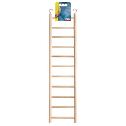 Living World Wood Ladders for Bird Cages(18" High - 11 Step Ladder) - DS