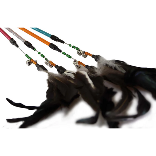 Petsport Kitty Feather Wand - Assorted Colors