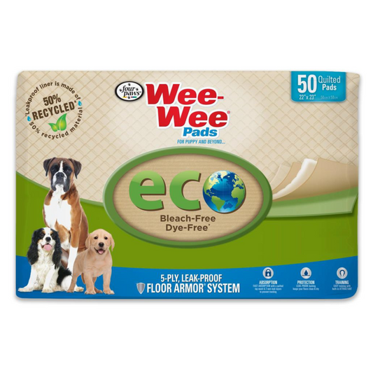 Four Paws Wee-Wee Pads - Eco-50 Pack