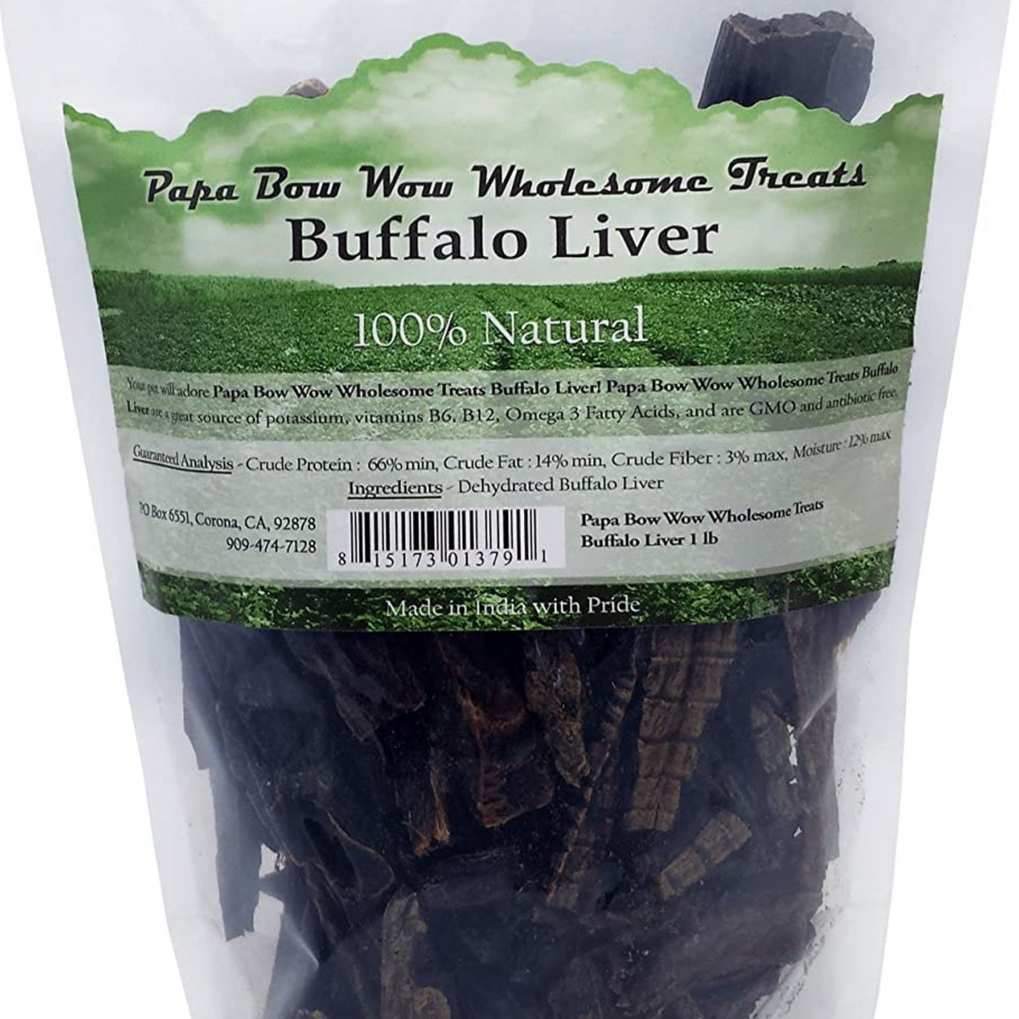 Papa Bow Wow Buffalo Liver Dog Treats - DS